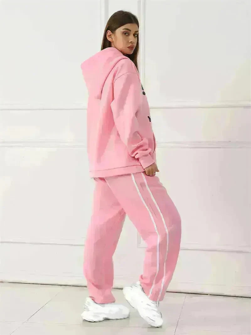 Fashion Casual joggers and hoodie set women's - EX-STOCK CANADA