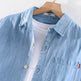 Summer Cotton Short Sleeve Denim Shirt For Men Classic All-matching Jeans - EX-STOCK Canada