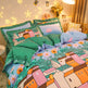 Cotton Floral Duvet Cover Bed Sheet Bed Skirt Three Or Four Piece Suit EX-STOCK Canada 