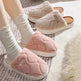 Plush Slippers Winter For Women Indoor Floor Bedroom Home Slipper Warm Solid House Shoes Men Couple - EX-STOCK Canada