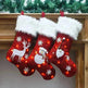New Christmas Ornament With Light Burlap Embroidery Sock Gift Bag - EX-STOCK CANADA