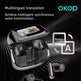 KP-219 Wireless Bluetooth Earbuds with Digital Display Case – ENC Noise Cancellation, AI Translation (Black, Gold, Purple)