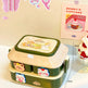 Student's Cute Multi-tiered Lunch Box Japanese Bento EX-STOCK