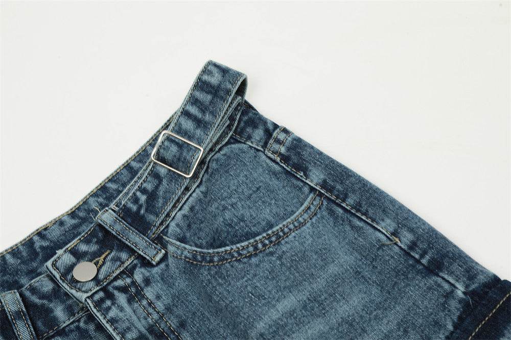 Functional Multi-pocket Tactical Tooling Denim Trousers Men Jeans - EX-STOCK Canada