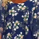 Printed  Floral Chiffon Fashion Straight Cut Modest  Dress - EX-STOCK CANADA
