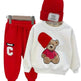 Children Cartoon Hat Bear Long-sleeved Trousers Two-piece Set for Kids - EX-STOCK Canada