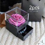 Eternal Flower Rose Jewelry Box for Birthday Presents Valentines Day Wedding Gift Box - EX-STOCK Canada