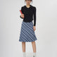 Plaid A- Line Skirt Women's High Waist student Midi Skirt - EX-STOCK Canada