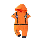 Space Suit Summer Long-sleeved Jumpsuit Holiday Pullover Clothes Baby boy Astronaut costume - EX-STOCK Canada