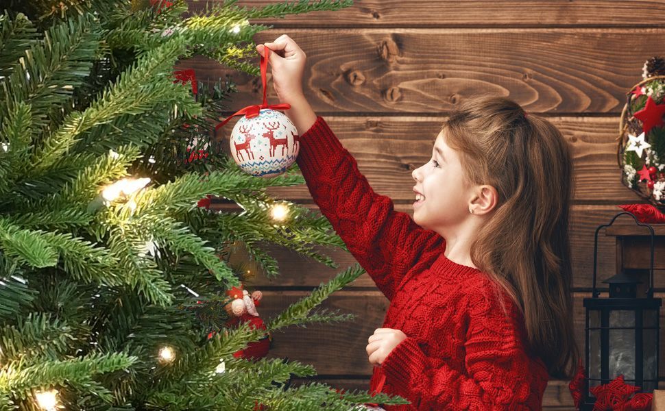 4ft PE PVC Hybrid Automatic Tree Steel Wire Wire Artificial Christmas Tree EX-STOCK Canada 