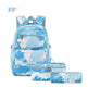 Printed Schoolbag Three-piece Fashion Backpack - EX-STOCK Canada