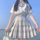 Student Jk Plaid Skirt Preppy Style Mini Pleated Kilt Skirt - EX-STOCK Canada