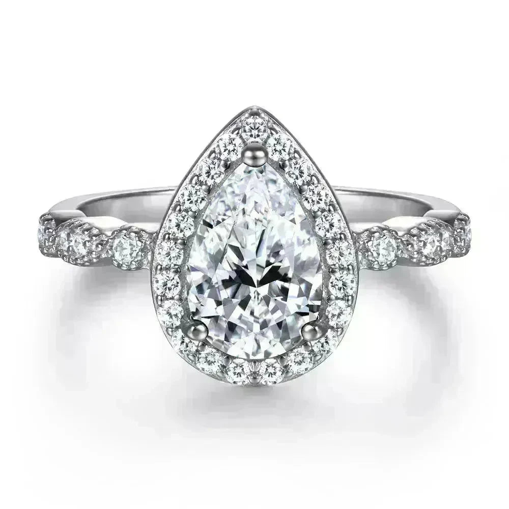 Fashion Ring Set Ladies 925 Sterling Silver Combination Wedding Ring women - EX-STOCK CANADA