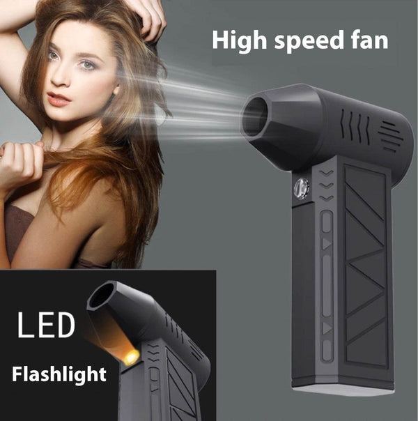 Sèche-cheveux USB Mini & Souffleur de Poussière avec Moteur Sans Balais