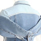 Sweet Cool Bandage Dress Shirt Slimming Denim jeans Shirt women - EX-STOCK Canada
