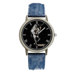 Steed Large Dial Men's Denim Strap Watch - EX-STOCK Canada