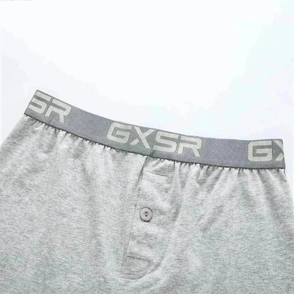 Men's Home Low Waist Pure Cotton Boxer short Breathable Underwear - EX-STOCK CANADA