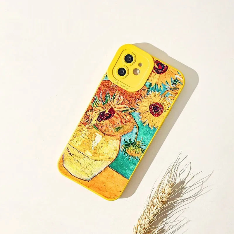 Sunflower silicone IPhone14 Case women - EX-STOCK CANADA