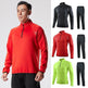 Half Zipper Long Sleeve Workout Top Outdoor Running Quick-drying Gym Shirt - EX-STOCK Canada