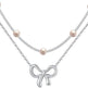 Simple Pearl Double Layer Choker Fashion Gold Color Necklaces Chain Small Bow Pendant Necklace Jewelry Gifts For Women Fashion Jewelry Valentine's Day Gifts - EX-STOCK Canada