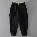 Men's Mid waist Loose Casual Chinos Pant trouser