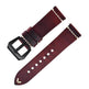 Discoloring Oil Wax Top Layer Cowhide Watch Strap - EX-STOCK Canada