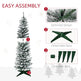 5ft Tall Pencil Artificial Christmas Tree, Holiday With Snow Flocked Branches, Green EX-STOCK Canada 