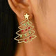 Christmas Earrings With Christmas Tree Colorful Zircon Christmas Tree Earrings  For Women Personality Earrings Party Jewelry Christmas Gift - EX-STOCK CANADA