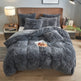 4PCs Plush Duvet Cover Set Luxury Ultra Soft Velvet Duvet EX-STOCK Canada 