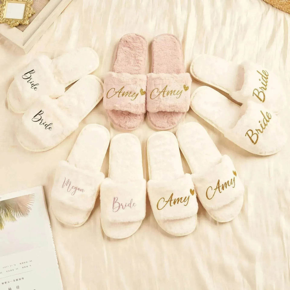 Personalized And Printable Logo DIY Plush One-piece Slippers - EX-STOCK Canada