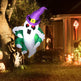Outsunny 4ft Inflatable Halloween Decoration, Lighted Window Sticker Ghost In Hat, Blow Up Outdoor LED Yard Display, Waterproof - EX-STOCK Canada