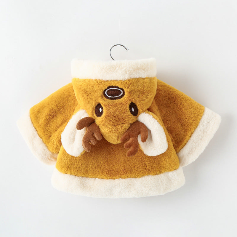 Winter New Thickened Fleece Girls' Cape | EX-STOCK product gallery photo 4