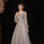 Women's Long-sleeved Host Dinner Annual Meeting Dress EX-STOCK Canada 