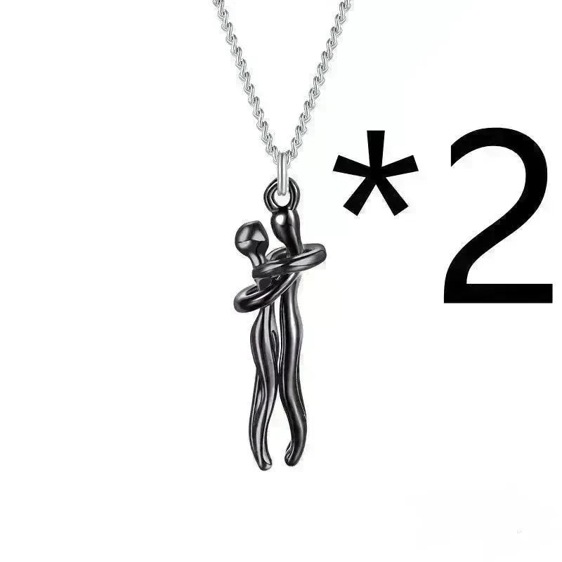 Hot Sale Affectionate Hug Necklace Couples Anniversary Valentine's Day  Gift Fashion Punk Street Style Pendant Necklace - EX-STOCK CANADA
