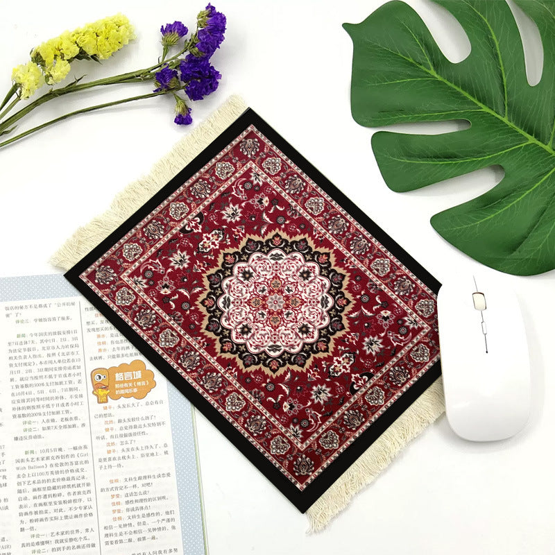Office mouse pad, Suede fringe mouse pad Hot rubber  Bohemian style Hypersku