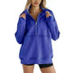 Women's Half Zipper Pocket Fashion Casual Exercise Oversized Sweatshirt Pullover - EX-STOCK CANADA