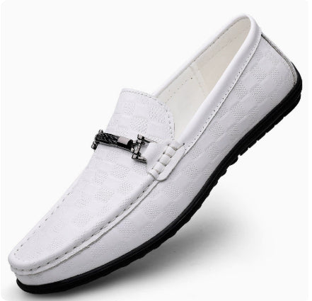 Men's Slip-On Leather Loafers | Wide Width Business Casual Shoes Canada USA | Sizes 36–46