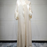 Muslim Robe Dubai Outerwear Bright Silk Dress - EX-STOCK Canada