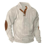 Corduroy Casual Stand Collar Long-sleeved Sweater men - EX-STOCK CANADA