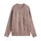 Autumn Winter Twist Knitted Pullover Sweater for WOMEN - EX-STOCK CANADA
