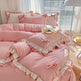 Solid Color Lace Bedsheet And Duvet Cover EX-STOCK Canada 