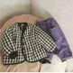 Elegant Cotton-padded All-matching Children's Baby girl Plaid Jacket top - EX-STOCK CANADA