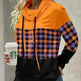 New Fashion Women's Pile Collar Printed Hoodie Pullover Top - EX-STOCK CANADA