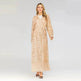 Champagne Sequined Abaya Dress for Dubai Turkey Women Dubai Abaya Kimono - EX-STOCK Canada