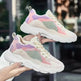 Casual Colorblock Lace-up Sneakers Girls Versatile Breathable Lightweight Walking Running Shoes - EX-STOCK Canada