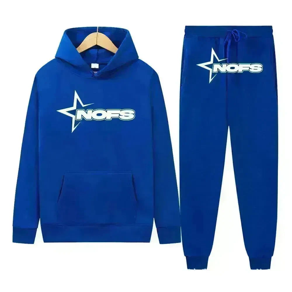 2 pcs Gothic Punk Rock Streetwear Hoodie Outfit set Unisex - EX-STOCK CANADA