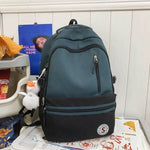 Retro Contrast Color Casual Backpack For Women - EX-STOCK Canada