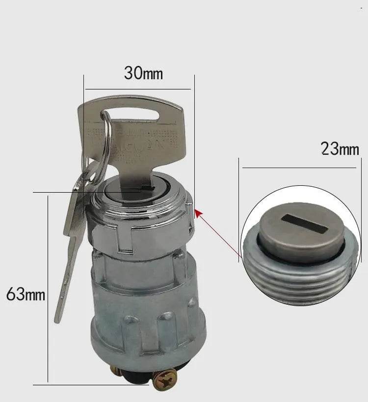 Vehicle Car Pure Copper Foot Ignition switch Lock With Key - EX-STOCK Canada