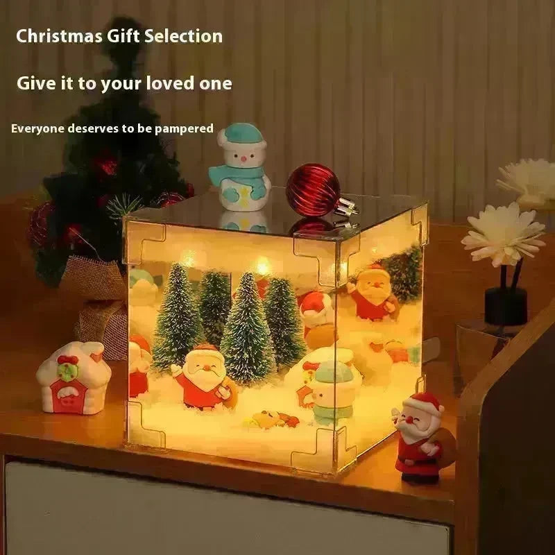 Christmas Cube Night Light Lamp Desktop Decoration Christmas gifts - EX-STOCK CANADA