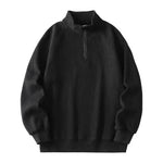 Autumn Winter half zip Stand-collar Fleece Sweatshirt Pullover tops for men - EX-STOCK Canada